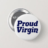 Stolze Jungfrau Christlich Abstinenz Button (Vorne & Hinten)
