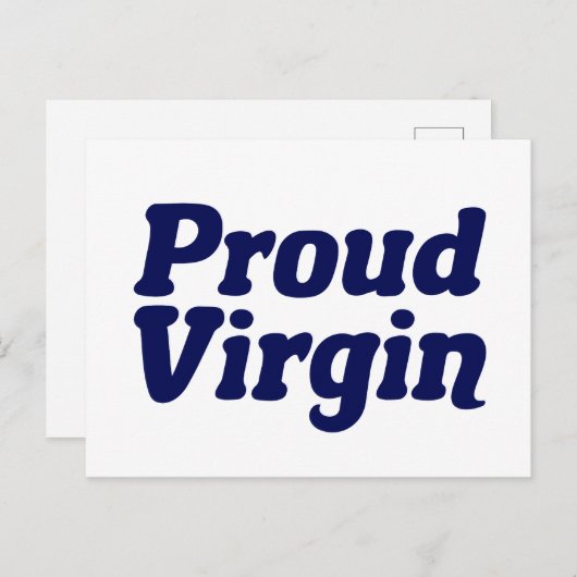Stolze Jungfrau Christlich Abstinenz Postkarte (Vorne/Hinten)