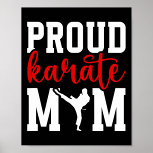 Stolze Karate-Mutter Karate-Mama  Poster