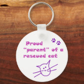 stolze Katze Schlüsselanhänger (Vorderseite)