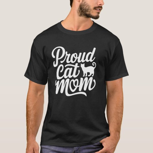 Stolze Katzen-Mama T-Shirt (Vorderseite)
