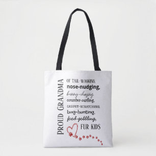 Stolze Katzen- und Hunde-Oma-Tasche Tasche