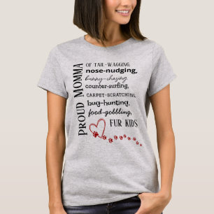 Stolze Katzen- und Hundemama T-Shirt