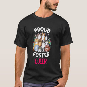 Stolze Katzenpflegestelle Queere Katzenadoption T-Shirt