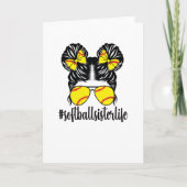 Stolze kleine Softball-Schwester eines Softballspi Karte (Vorderseite)
