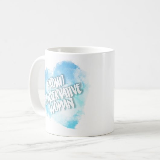 Stolze konservative Tasse (Vorderseite Links)