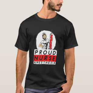 Stolze Krankenpfleger-Anästhesie-Notfall-Krankenha T-Shirt
