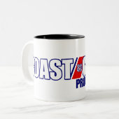 Stolze Küstenwache-Großmutter Zweifarbige Tasse (Vorderseite Links)