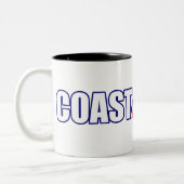 Stolze Küstenwache-Großmutter Zweifarbige Tasse (Links)