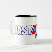 Stolze Küstenwache-Mutter Zweifarbige Tasse (Vorderseite Links)