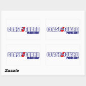 Stolze Küstenwache Rechteckiger Aufkleber (Blatt)