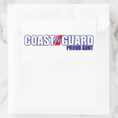 Stolze Küstenwache Rechteckiger Aufkleber (Tasche)