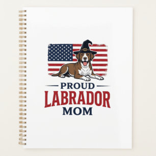 Stolze Labrador-Mama - Patriotisches Hund-Hallowee Planer