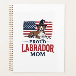 Stolze Labrador-Mama - Patriotisches Hund-Hallowee Planer