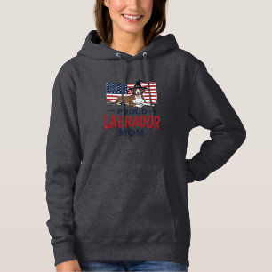 Stolze Labrador-Mama patriotisches Hund-Halloween- Hoodie