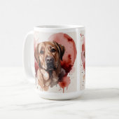 Stolze Labrador-Mutter-Tasse | Valentinstag Hundem Kaffeetasse (Vorderseite Links)