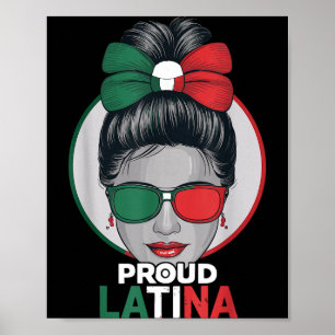 Stolze Latina Mexiko Hispanic Heritage Month Mexic Poster