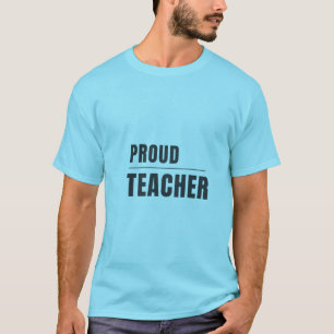 Stolze Lehrer-Typografie-Design T-Shirt