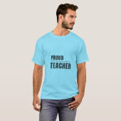 Stolze Lehrer-Typografie-Design T-Shirt (Vorne ganz)