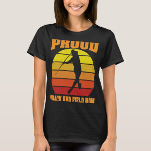 Stolze Leichtathletik-Mutter Vintage Retro Sonnenu T-Shirt