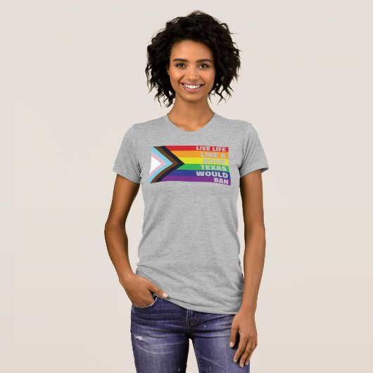 Stolze LGBTQ Gay Lesbian Trans Live like Book T-Shirt (Vorne ganz)