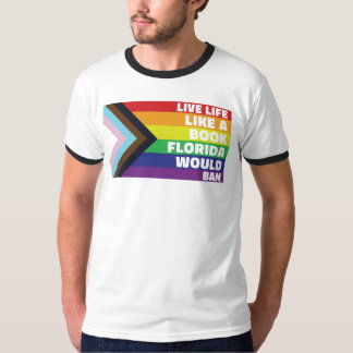 Stolze LGBTQ Gay Lesbian Trans Live like Book T-Shirt