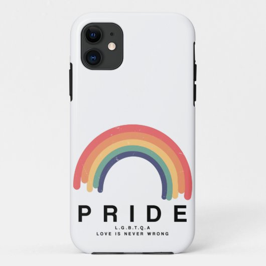 Stolze Liebe gewinnt farbenfrohe Rainbow LGBTQ Case-Mate iPhone Hülle (Rückseite)