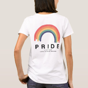 Stolze Liebe gewinnt farbenfrohe Rainbow LGBTQ T-Shirt