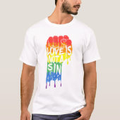 Stolze Liebe ist kein Sin-T - Shirt (Vorderseite)