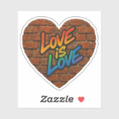 Stolze Liebe ist Liebe Aufkleber (Blatt)