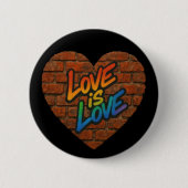 Stolze Liebe ist Liebe Button (Vorderseite)