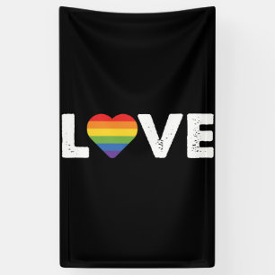 Stolze Liebe ist Liebe Gay Equality Rainbow LGBTQ Banner