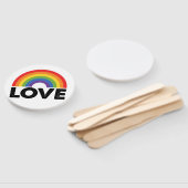 Stolze Liebe ist Liebe Gay Equality Rainbow LGBTQ Fächer (Non-assembled)