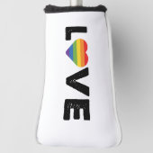 Stolze Liebe ist Liebe Gay Equality Rainbow LGBTQ Golf Headcover (Rotieren 90)