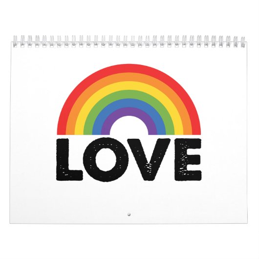 Stolze Liebe ist Liebe Gay Equality Rainbow LGBTQ Kalender (Titelbild)