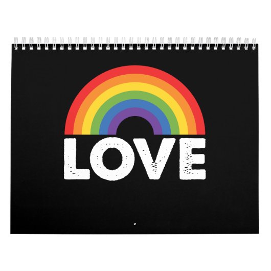 Stolze Liebe ist Liebe Gay Equality Rainbow LGBTQ Kalender (Titelbild)