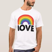 Stolze Liebe ist Liebe Gay Equality Rainbow LGBTQ T-Shirt (Vorderseite)