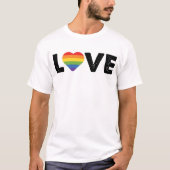Stolze Liebe ist Liebe Gay Equality Rainbow LGBTQ T-Shirt (Vorderseite)