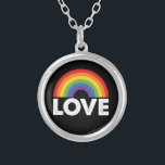 Stolze Liebe ist Liebe Gay Equality Rainbow LGBTQ Versilberte Kette<br><div class="desc">Stolze Liebe ist Liebe Gay Equality Rainbow LGBTQ</div>