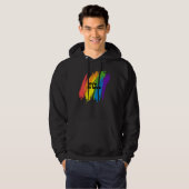 Stolze Liebe ist Liebe LGBT-Regenbogen Hoodie (Vorne ganz)