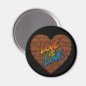 Stolze Liebe ist Liebe Magnet (Vorderseite/Rückseite)