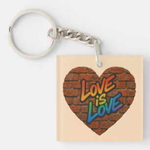 Stolze Liebe ist Liebe Schlüsselanhänger