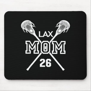 Stolze Liebe Lacrosse-Mutter #26 lax Spieler Numme Mousepad