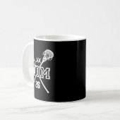Stolze Liebe Lacrosse-Mutter #26 Lax-Spielerin Num Kaffeetasse (Vorderseite Links)