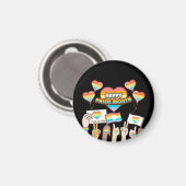 Stolze Liebe. Liebe ist fair. Stolz Monat. Magnet (Vorderseite/Rückseite)