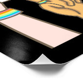 Stolze Liebe. Liebe ist fair. Stolz Monat. Poster (Ecke)