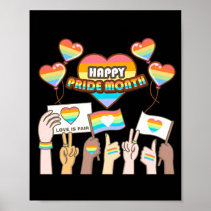 Stolze Liebe. Liebe ist fair. Stolz Monat. Poster