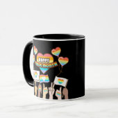 Stolze Liebe. Liebe ist fair. Stolz Monat. Tasse (Vorderseite Links)