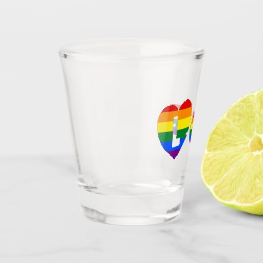 Stolze LIEBE Schnapsglas (Links)