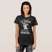 Stolze Lil Schwester eines 2022 Senior Unicorn Dab T-Shirt (Vorne ganz)
